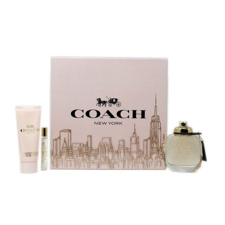 Coach New York Eau De Parfum 3 Piece Gift Set